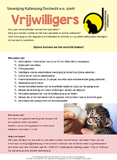 kattenzorg vrijwilligers gezocht thumb